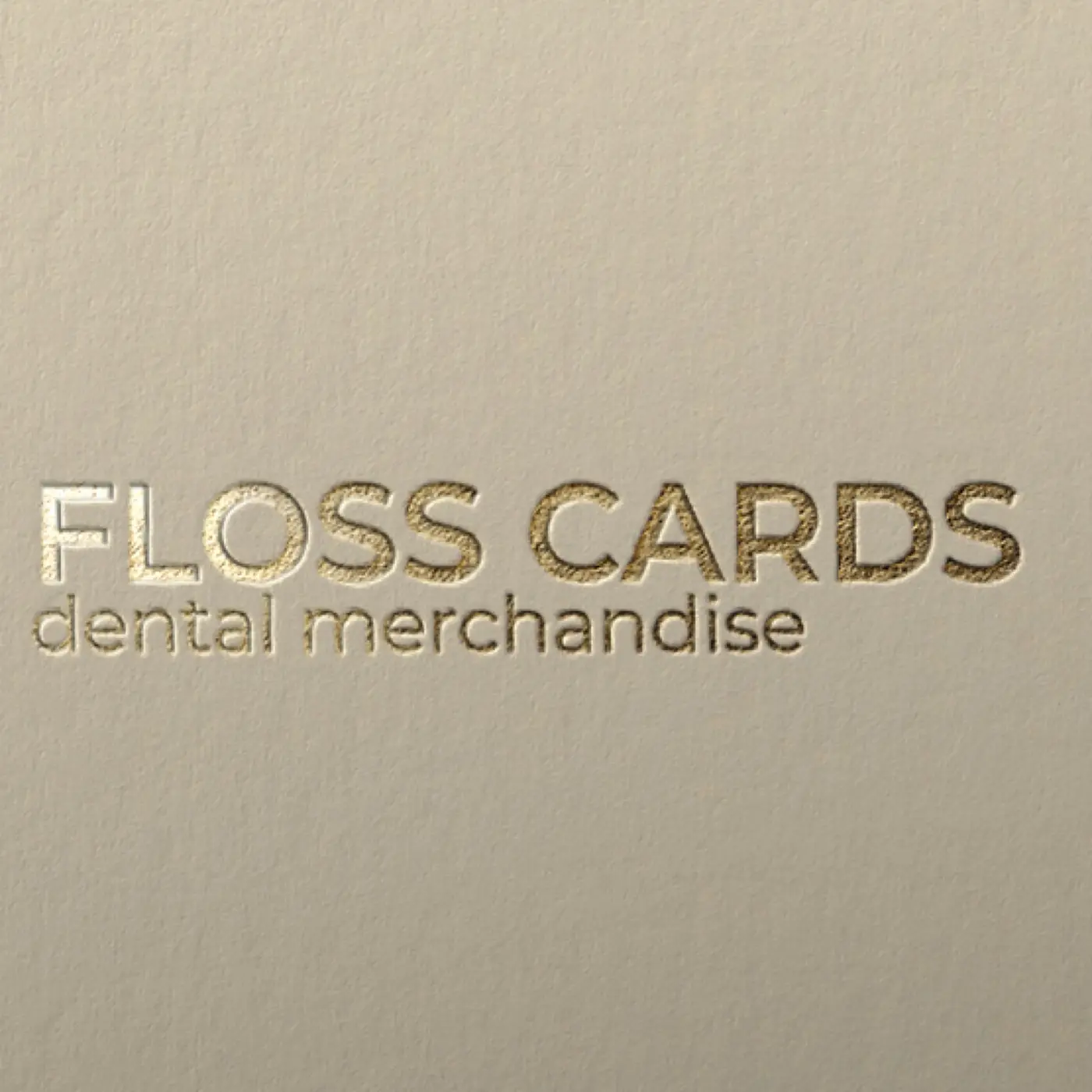 Floss Card mit Heißfolie in Gold